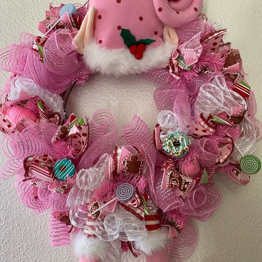 Christmas Candyland wreath decor